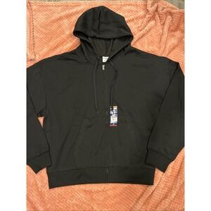 Mission Ridge Men's Black Long Sleeve Full Zip Hooded Hoodie Sweatshirt Size 2XL